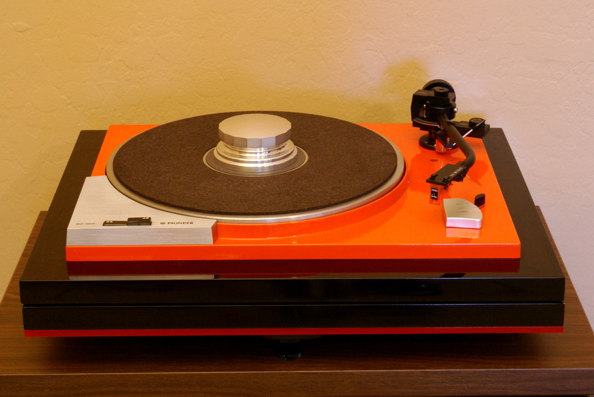 Pioneer PL41 Orange custom with Jelco Arm and RCA cable Turntables