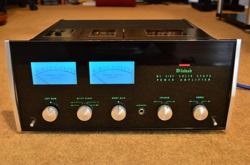 McIntosh MC 2105 classic solid state stereo power amp w/ extras